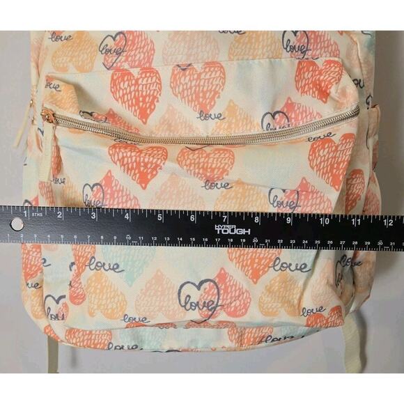 WHATS NEXT BRAND Backpack LOVE HEARTS Watercolor Pastels NEW 11x16\
